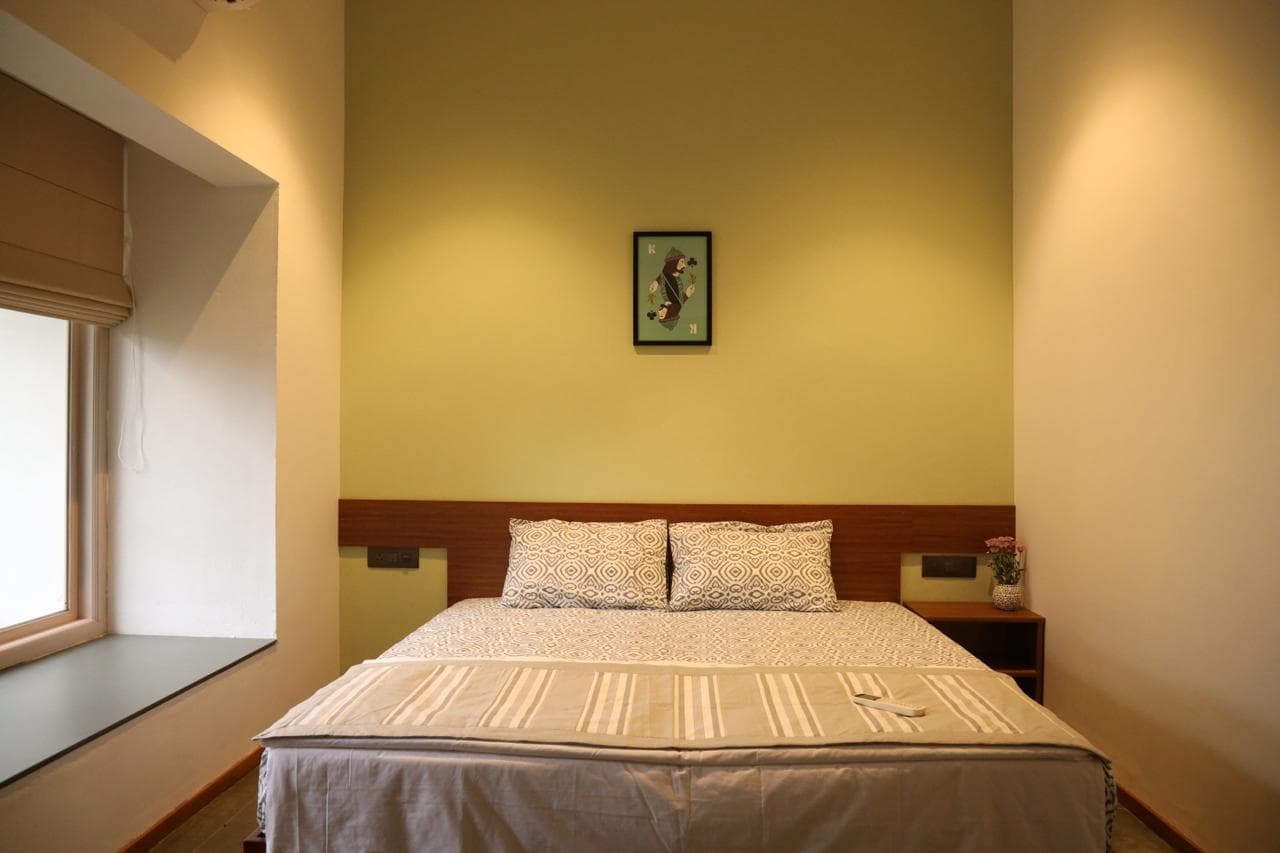Simple air conditioned bedroom at Olam by the Sea